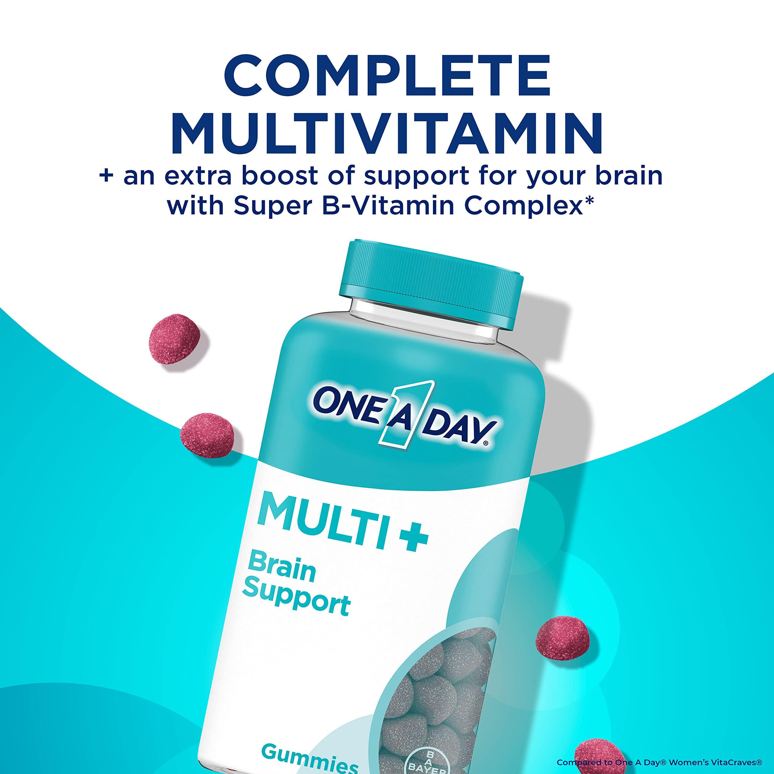 Витамины One-A-Day Multi/Brain Support 100 Gummies - фото 3