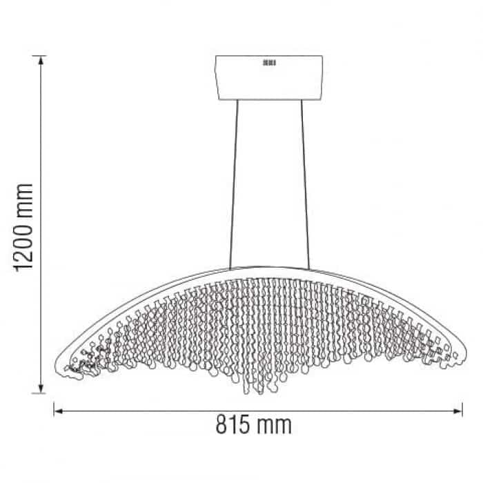 Люстра светодиодная VOYAGER-24 24W (019-041-0024-010) - фото 2