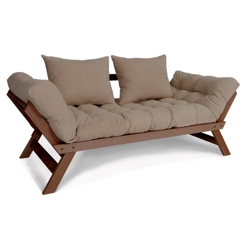 Диван-футон раскладной Woodman Allegro из массива дерева Ореховый/Бежевый - фото 1 Диван-футон раскладной Woodman Allegro из массива дерева Ореховый/Бежевый - фото 1