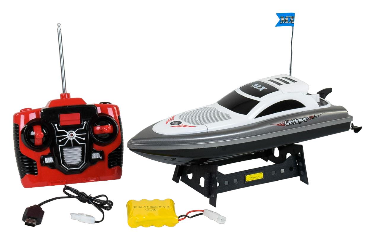 Катер на радіокеруванні ZHI MING XING із акумулятором 4,8V Gray/White (56378)
