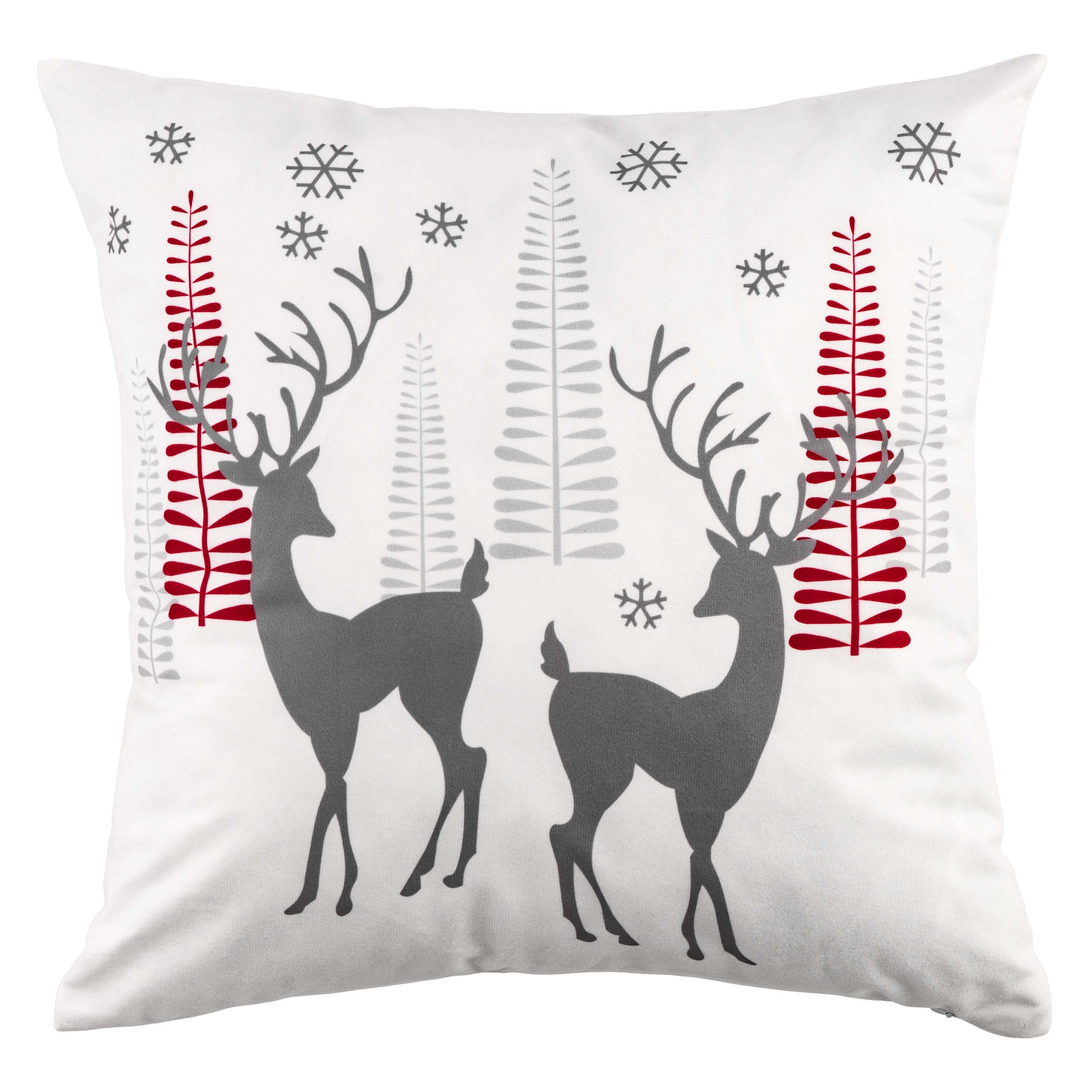 Подушка Ardesto Christmas Deer 45х45 см Білий (ART1032HD)