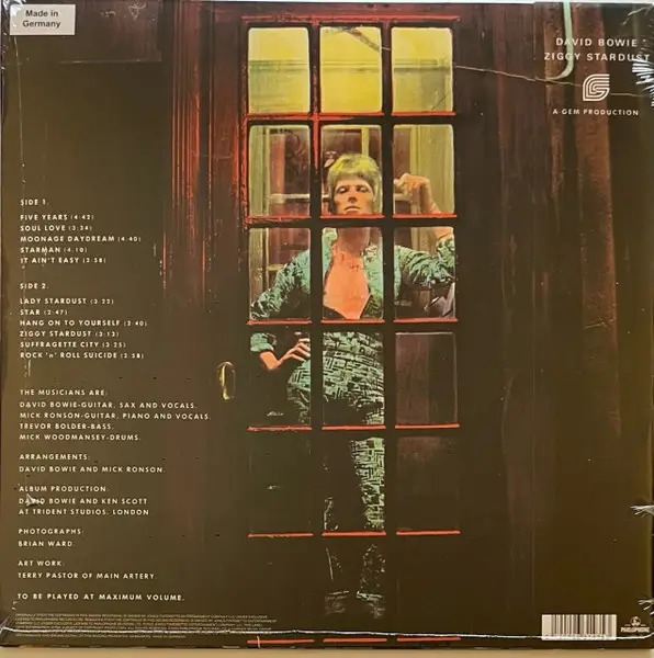 Виниловая пластинка LP David Bowie The Rise And Fall Of Ziggy Stardust And The Spiders From Mars - фото 2