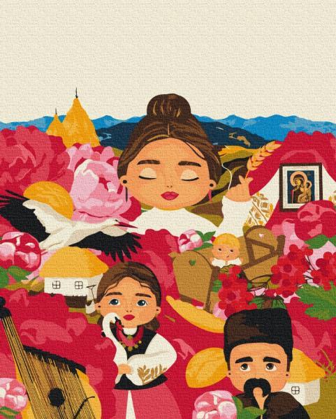 Картина по номерам Brushme Украинские традиции 40х50 см в термопакете (BS53231)