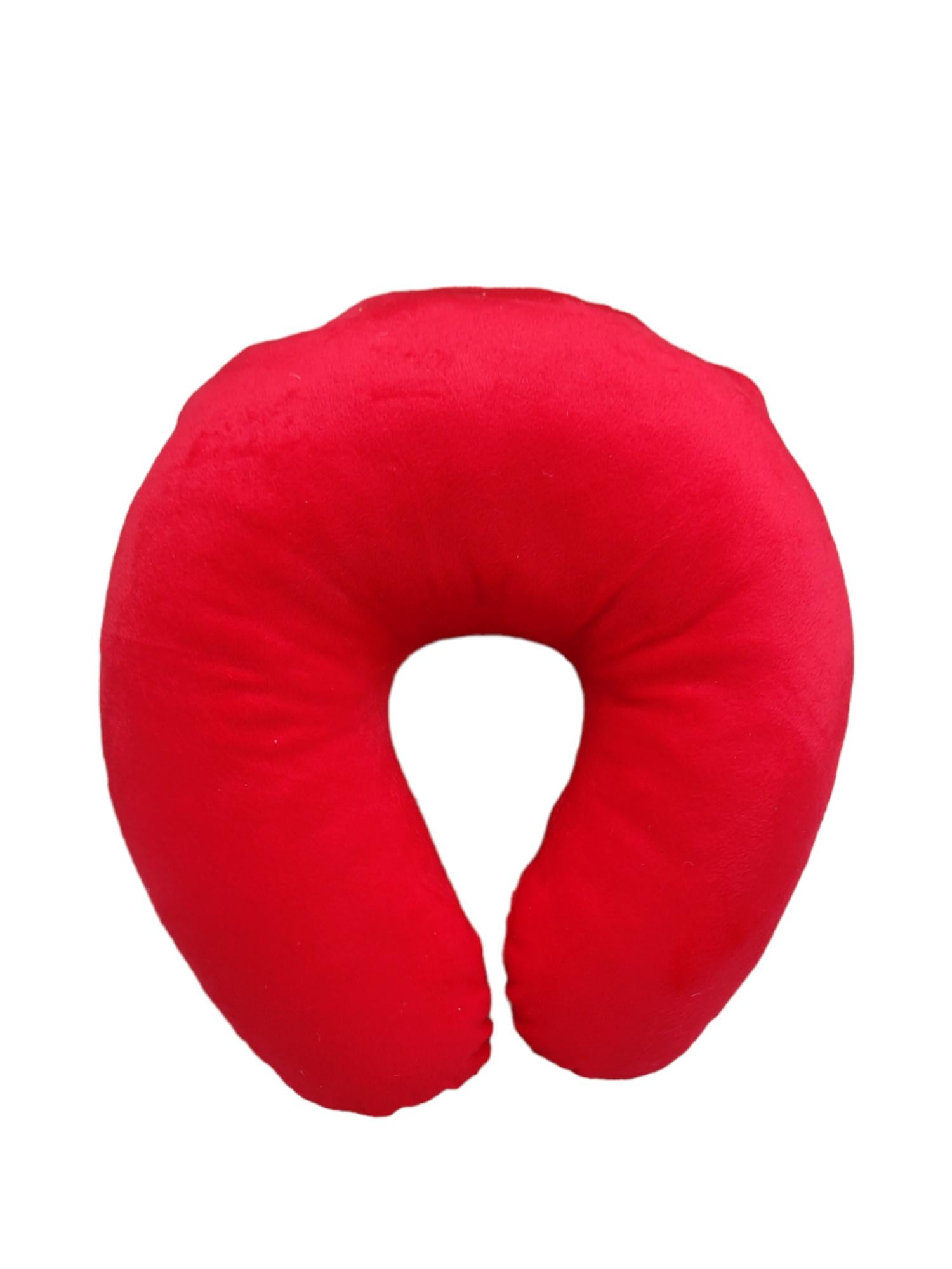 Подушка дорожная 31x31x10 см Красный (1553)