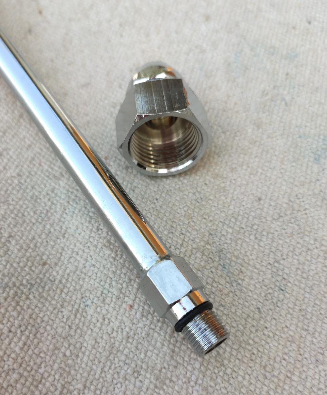 Трубка з міді для змішувачів М-10х1/2 В 80 см Хром - фото 2 Трубка з міді для змішувачів М-10х1/2 В 80 см Хром - фото 2