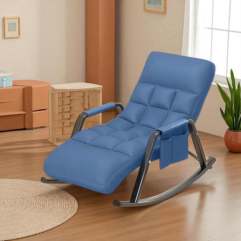 Качели с подлокотниками и боковым карманчиком 145х60х55 см Синий (Y-03)