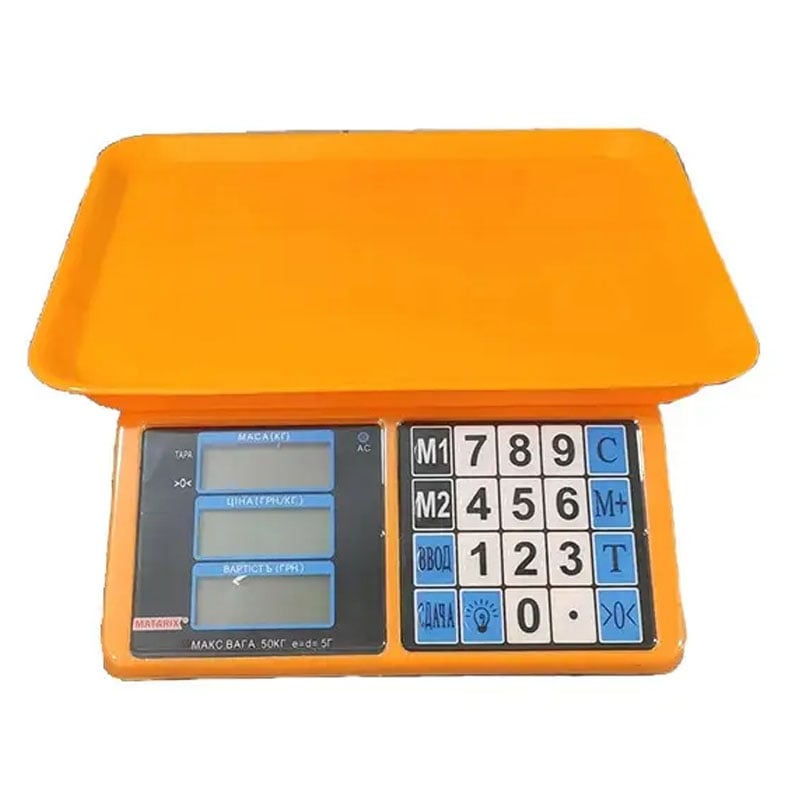 Ваги торговельні електронні Matarix MX-412 50 кг (tf7066) Ваги торговельні електронні Matarix MX-412 50 кг (tf7066)