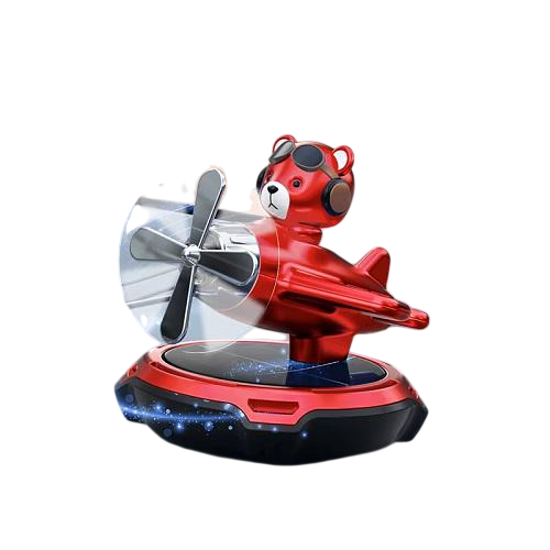 Ароматизатор Pilot Bear на солнечной батарее Красный