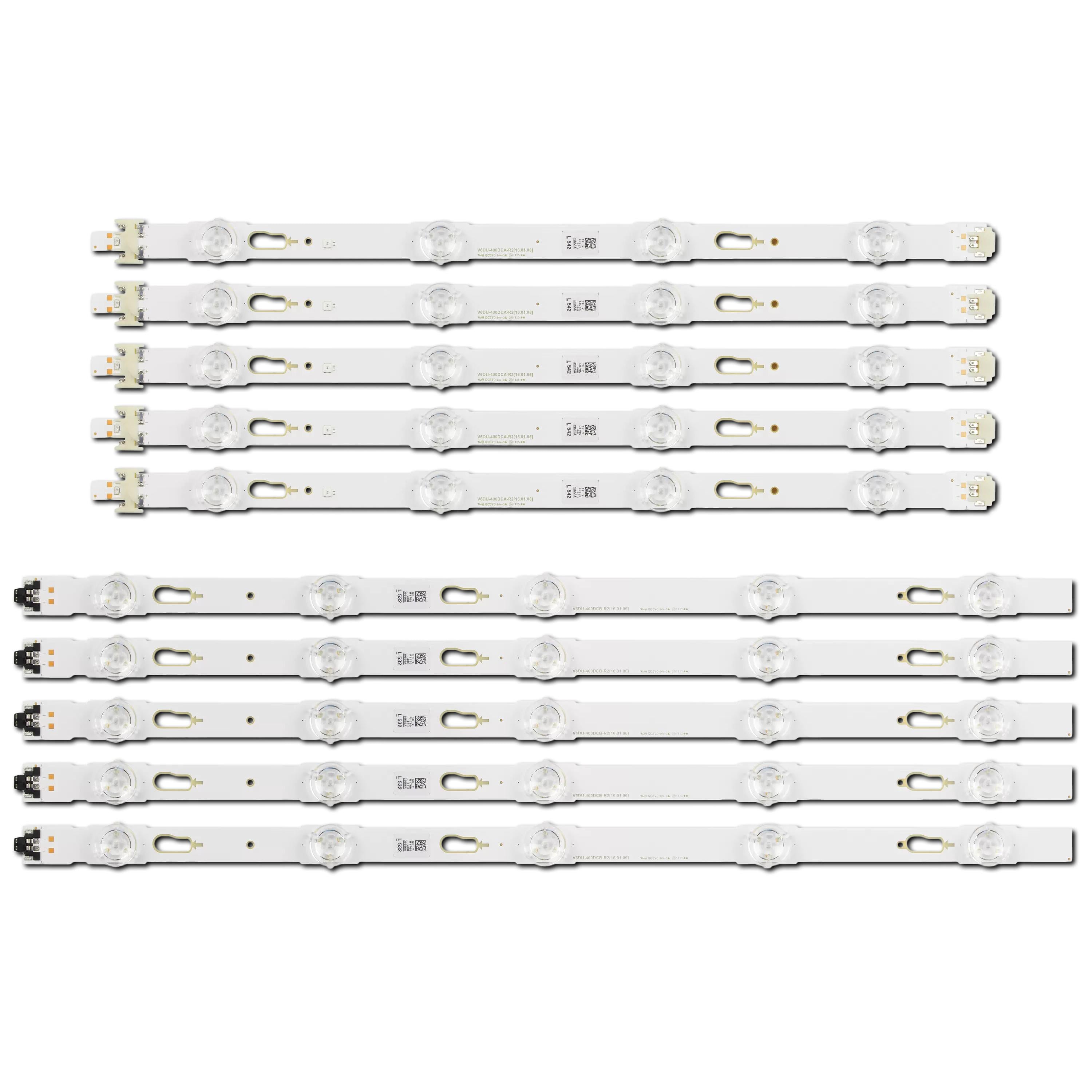 Комплект LED подсветки для TV Samsung V6DU-400DCA-R2 V6DU-400DCB-R2 LM41-00239A/00240A BN96-39655A S_KU6K_40_FL30 40" 10 шт. (ART-14369)