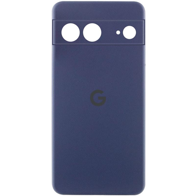 Противоударный Чехол Silicone Cover Lakshmi Full Camera (AAA) with Logo для Google Pixel 8 Темно-синий / Midnight blue