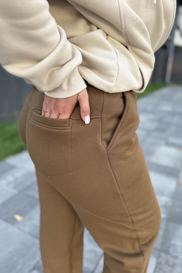 Брюки женские с начесом XXL Койот (М203.4) - фото 4 Брюки женские с начесом XXL Койот (М203.4) - фото 4