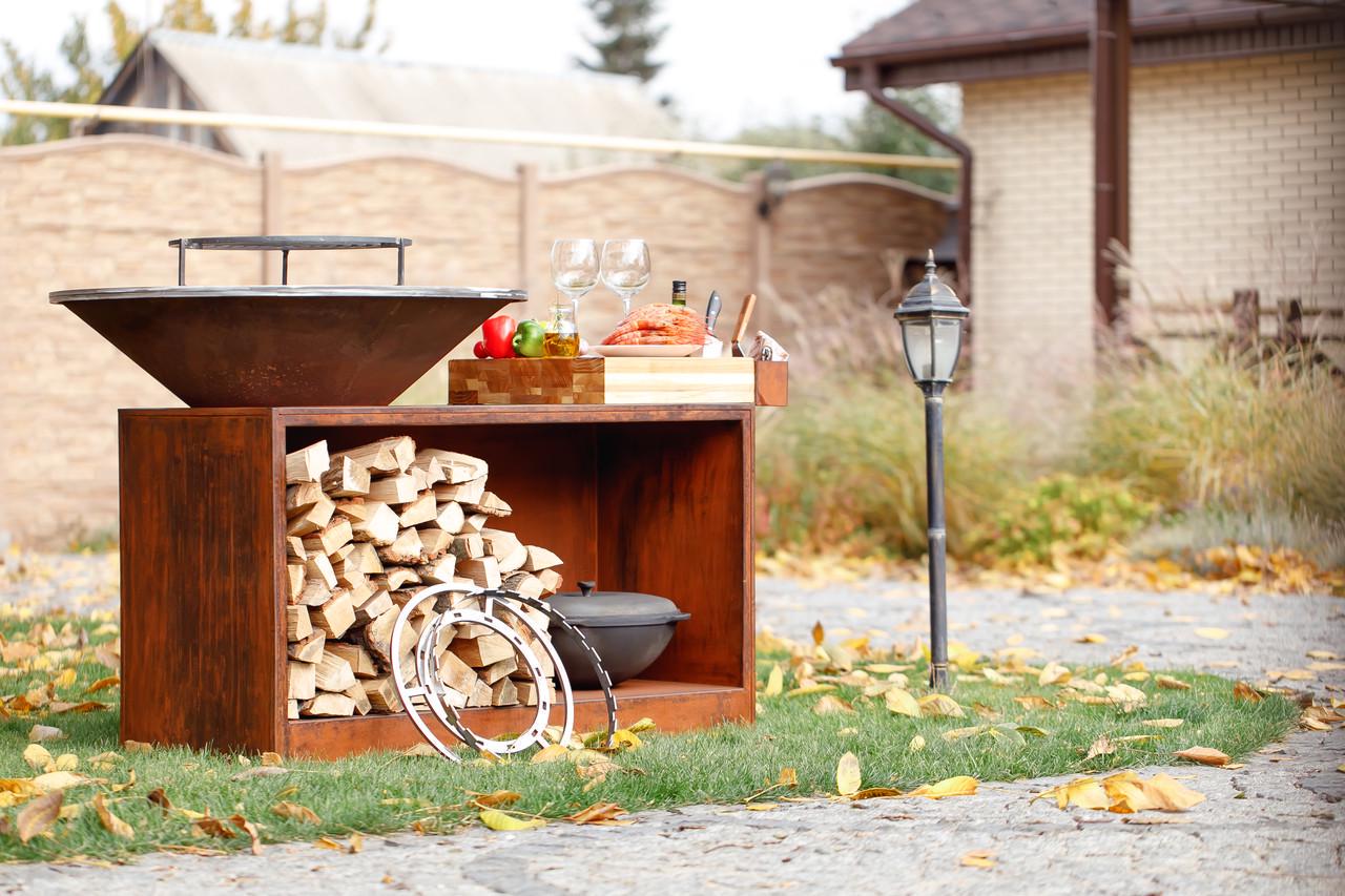 Гриль-мангал барбекю Smoke House Holla Grill Rust Wide (600001) - фото 4 Гриль-мангал барбекю Smoke House Holla Grill Rust Wide (600001) - фото 4