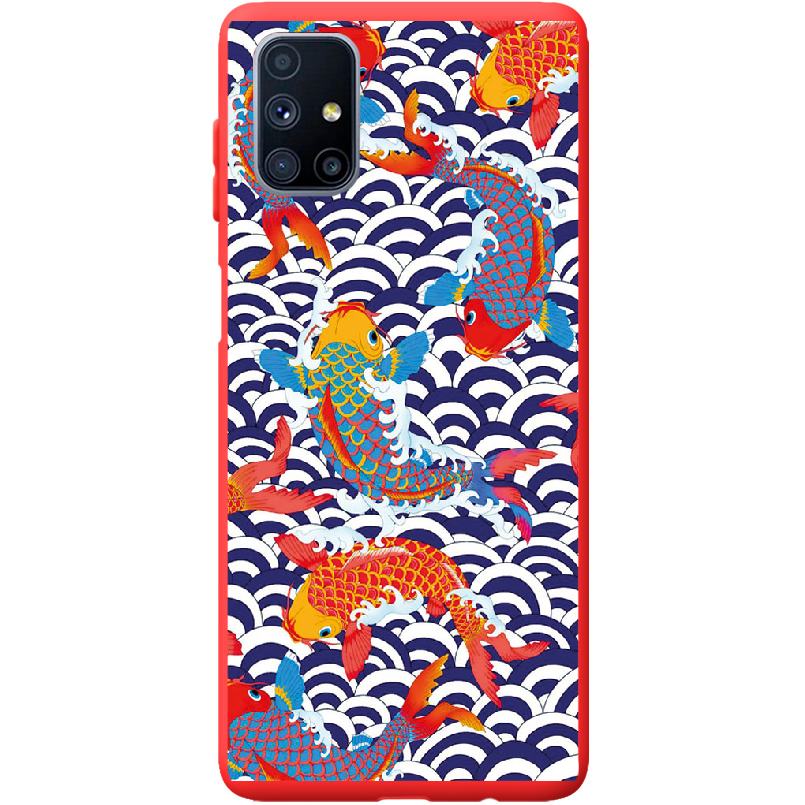 Чехол Boxface Samsung M515 Galaxy M51 Koi Fish Красный силикон (40937-up2477-41570)