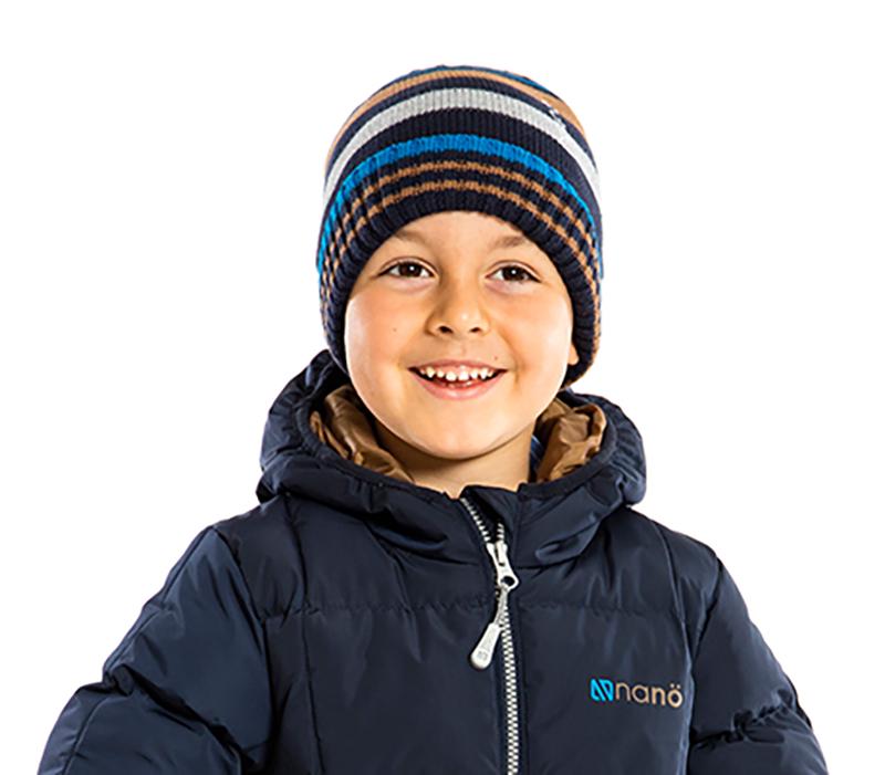 Шапка вязаная для мальчика Nano F16TUT203 демисезонная 49-51 см Темно-синий (F16TUT203-Navy-2/4x) - фото 2