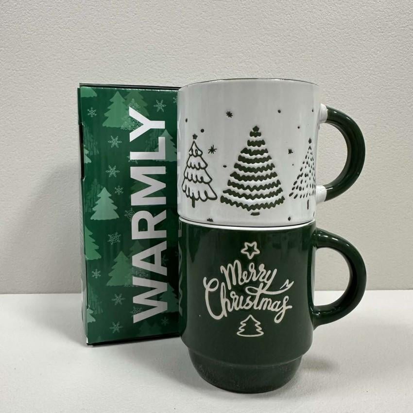 Набор керамических чашек Limited Edition TRSC-BH5019 NY Warmly 320 мл 9 см d 8 см 2 шт. Green-grey (2815966027) Набор керамических чашек Limited Edition TRSC-BH5019 NY Warmly 320 мл 9 см d 8 см 2 шт. Green-grey (2815966027)