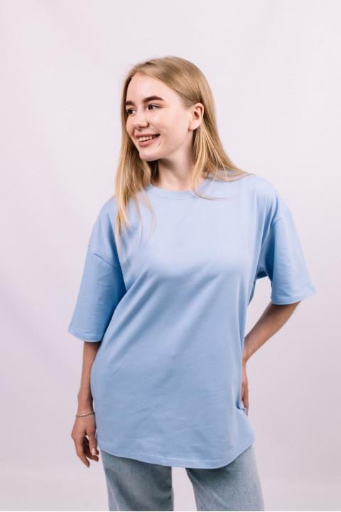 Футболка універсальна ОВЕРСАЙЗ 2XL-3XL Блакитний (34114225) Футболка універсальна ОВЕРСАЙЗ 2XL-3XL Блакитний (34114225)