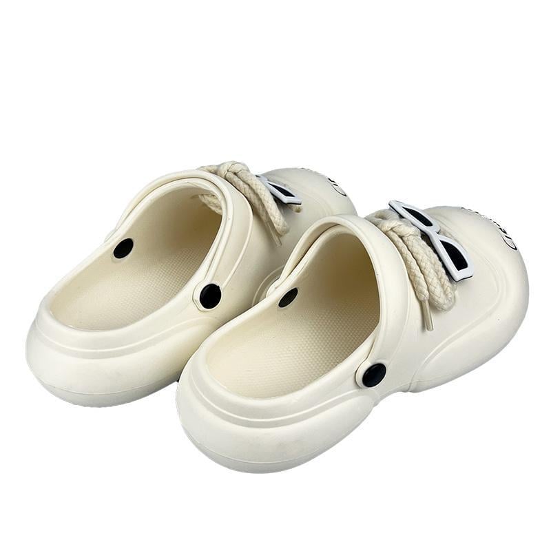 Женское сабо на платформе с джибитсами 10140-2 p. 36 23 см Белый - фото 4