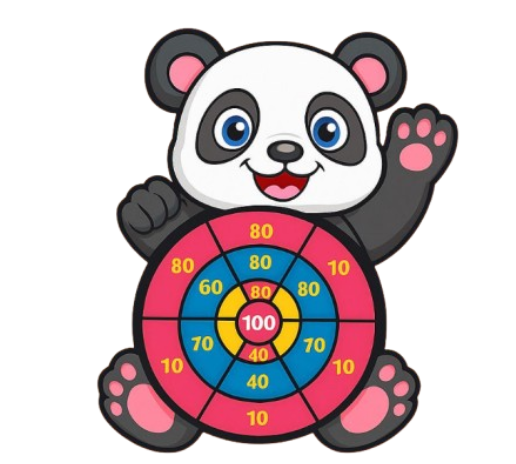 Дартс дитячий кульками на липучках Панда (23)