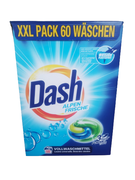 Капсулы для стирки Dash Alpen Frische для всех типов тканей 60 шт. (10259834)