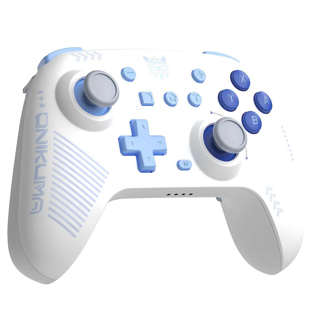 Геймпад бездротовий акумуляторний Onikuma M10 Pro PS4 PS5 RGB Bluetooth Білий (34691117)