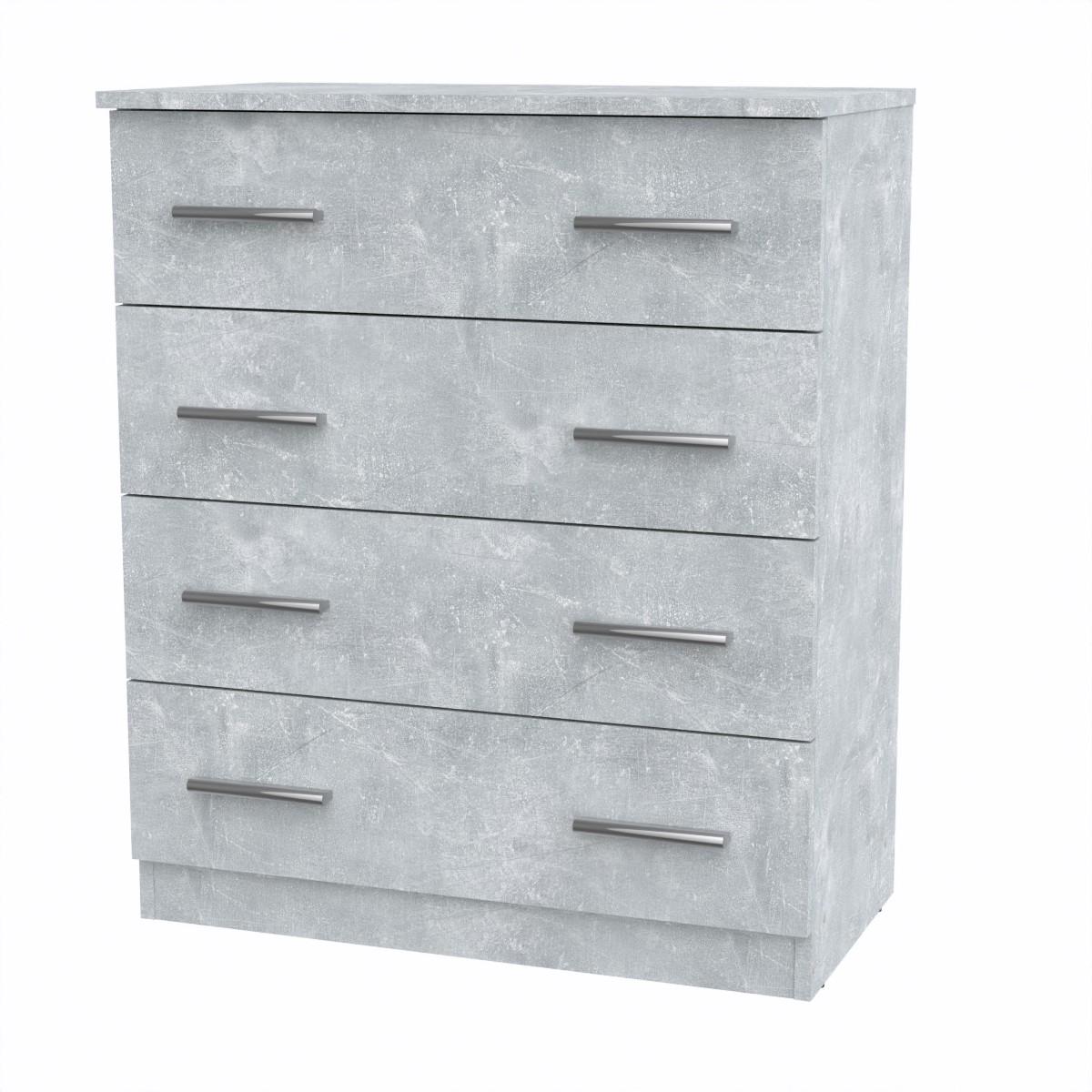 Комод Компаніт 4Б 72х39х84,9 см Бетон (16978)