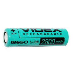 Аккумулятор 18650 Videx Li-ion 3,7V 2800mAh 1 шт.