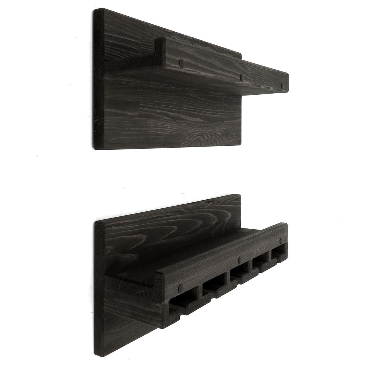 Полка для вина настенная из дерева Кагосима Венге (ПНК-002012)