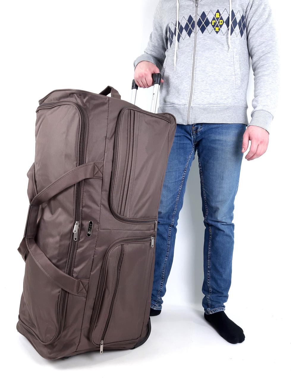 Cумка дорожная Fly 130 л 86х40х40 см Коричневый (1094649919) - фото 2