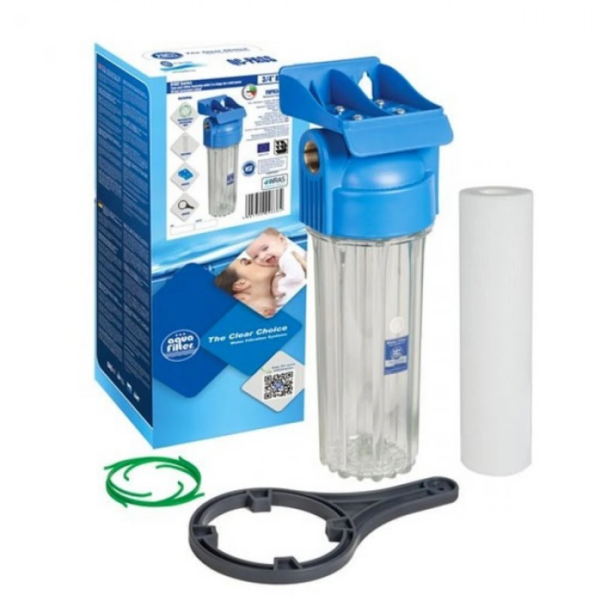 Корпус для фильтрации усиленный Aquafilter 1" 10" 10bar с картриджем FHPR1-HP1 (000065471)