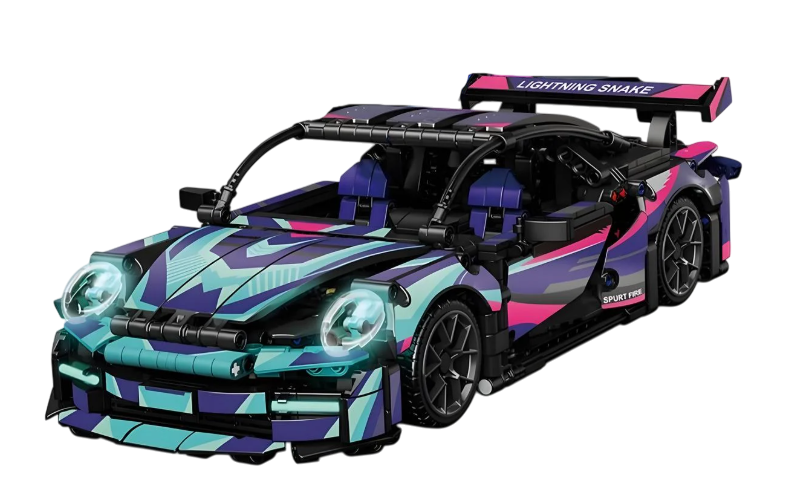 Конструктор суперкар машина Porsche 911 CYBERPUNK на 1116 дет. в масштабі 1:14