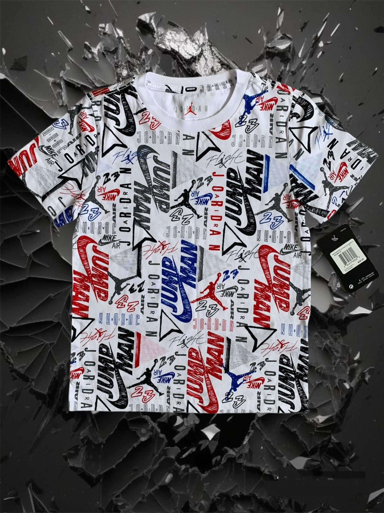 Футболка Jordan 6/7 років 116-122 см Білий (0012423)