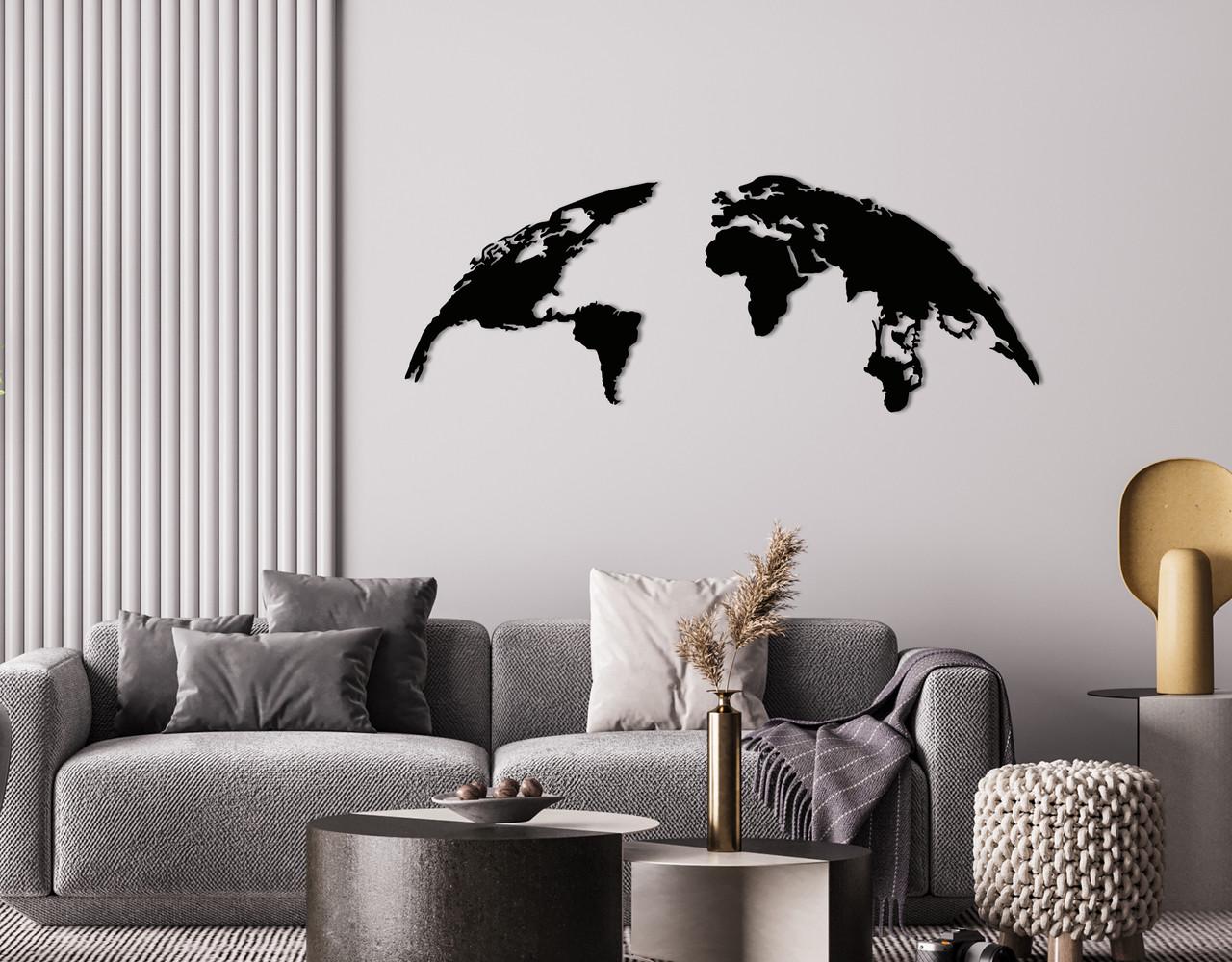 Панно на стену из дерева декоративное Upwood Decor World 33,6x90 см Black (1556902574)
