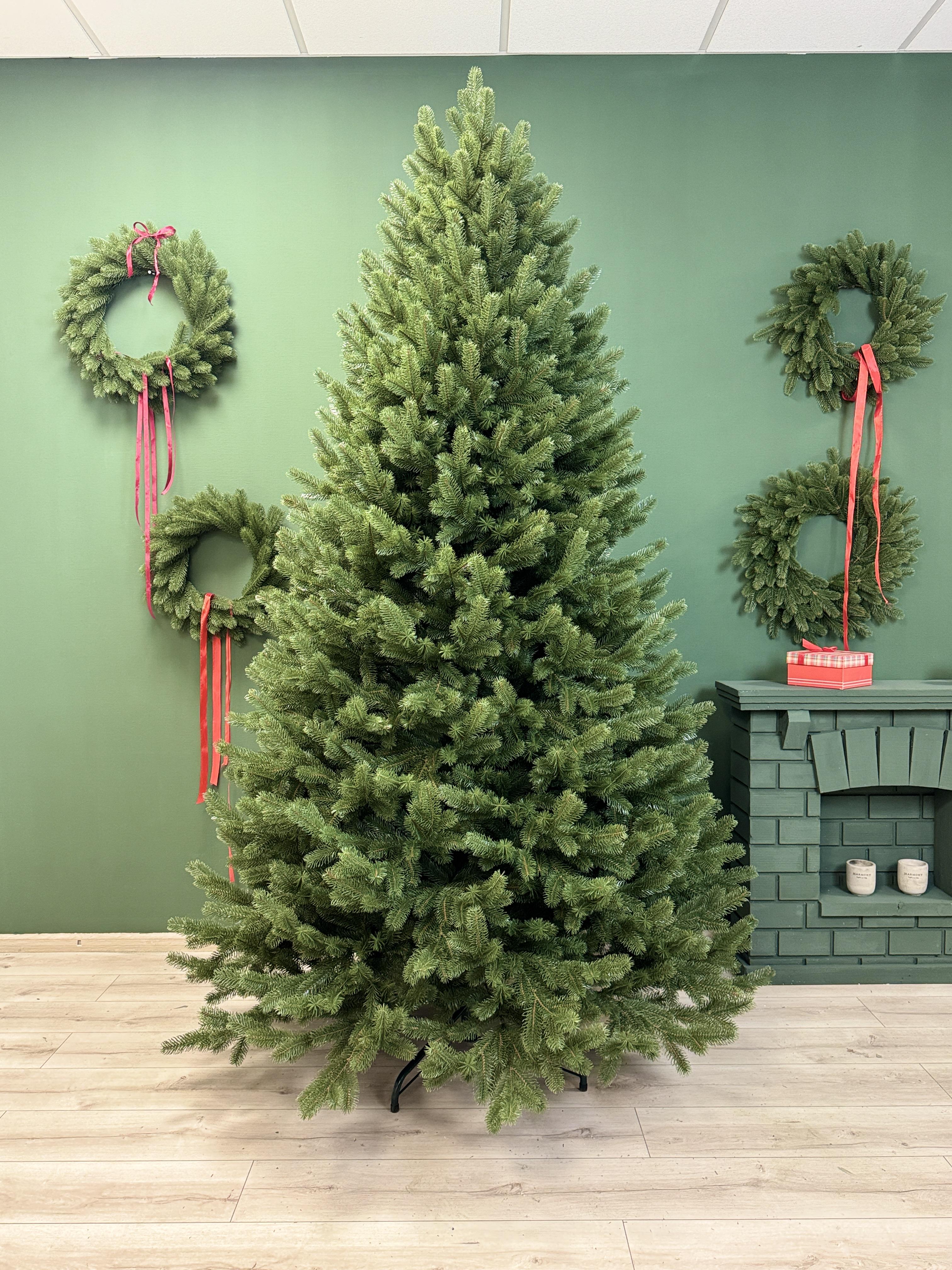 Искусственная елка Эстель литая 1,9м с металлической подставкой Зеленый (YA67897103)