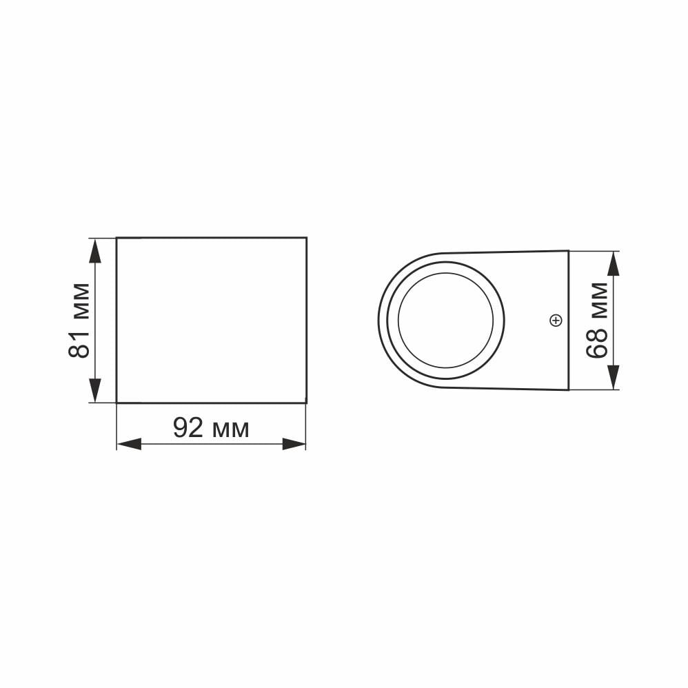 LED світильник Videx VL-AR031-032B вуличний настінний архітектурний 3 W 2700 K IP54 - фото 3