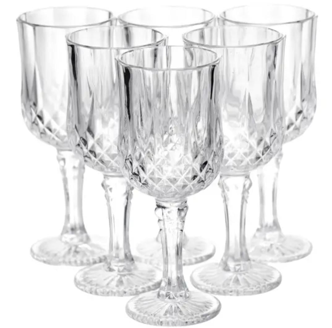 Набор бокалов для вина Vintage Crystal стеклянных 6 шт. 150 мл Прозрачный (HP-34-73)