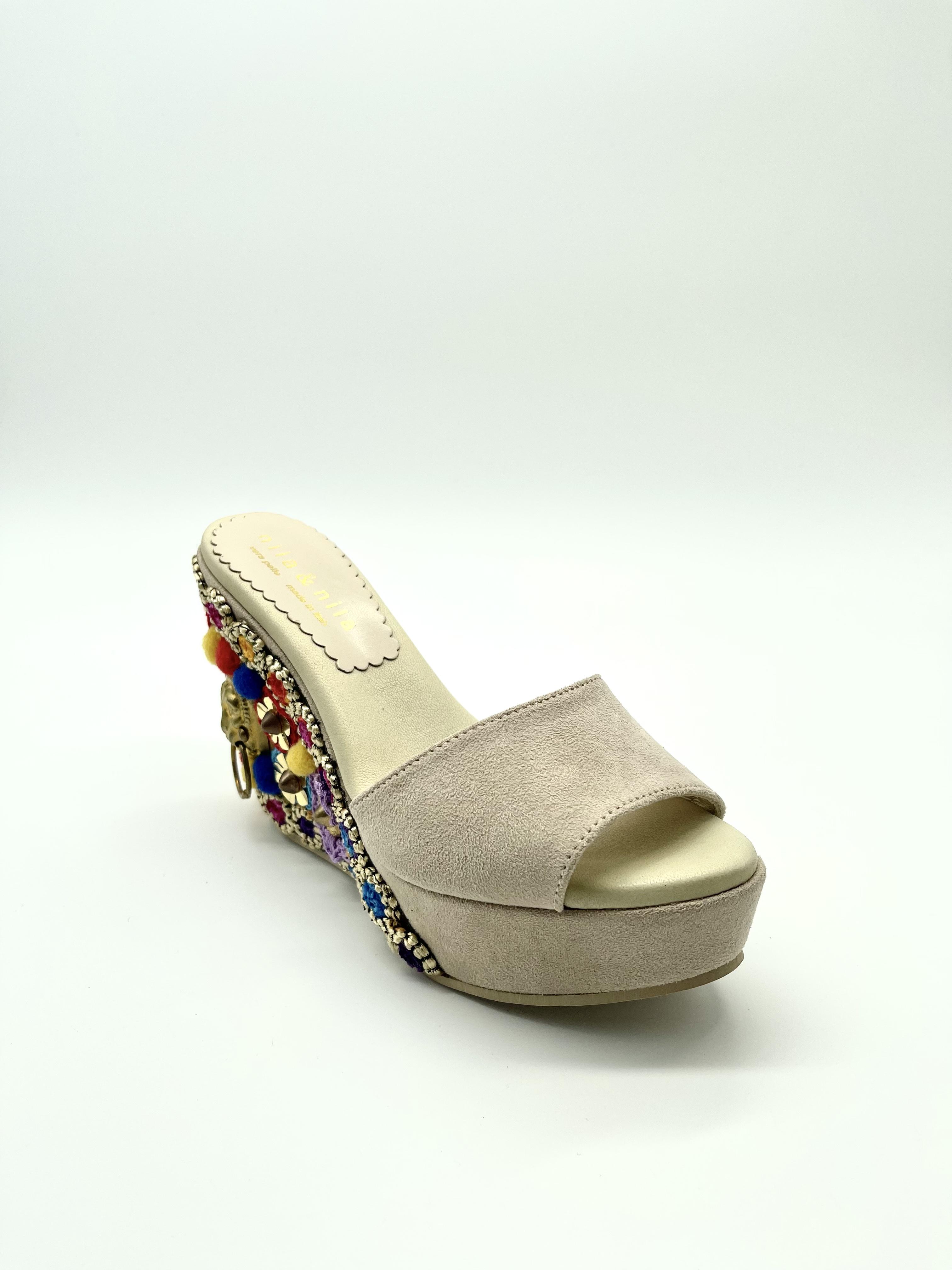 Шлепанцы женские NilaNila SICIL93 р. 40 Бежевый