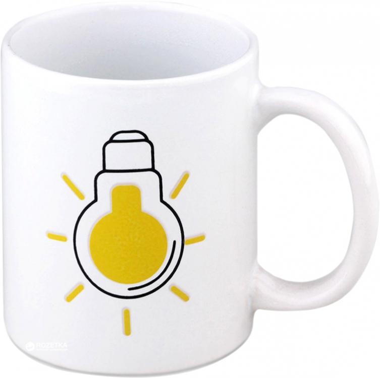 Чашка-хамелеон Лампочка Белый