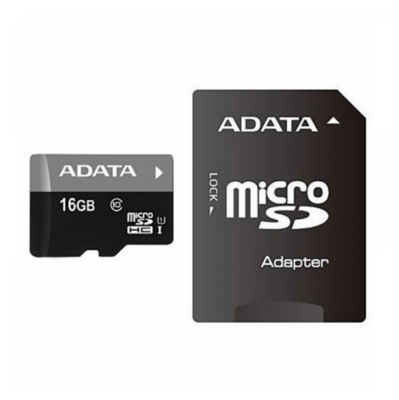 Карта памяти Premier microSDXC A-DATA 16 Gb CLASS 10 R-100 Mb S ADAPTER С адаптером AUSDH16GUICL10-RA1 (560939)