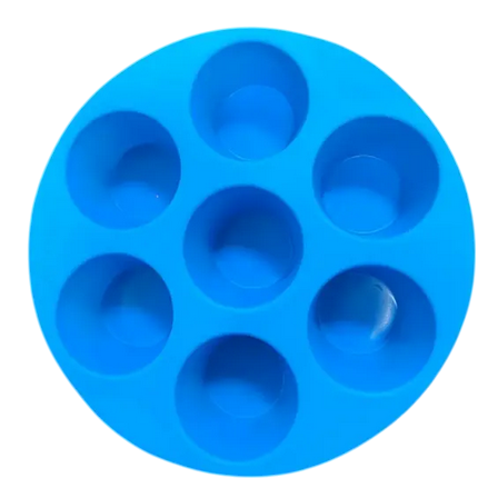Форма для выпечки силиконовая и закусок в аэрогриле мафины 17 см Синий (TYQ-79) - фото 1 Форма для выпечки силиконовая и закусок в аэрогриле мафины 17 см Синий (TYQ-79) - фото 1