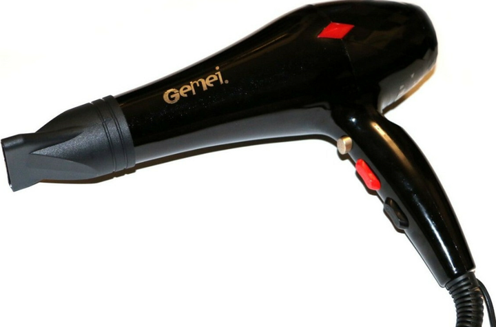 Фен для волос Gemei GM-1787 2000 Вт с подачей холодного воздуха Черный (GR-05597) Фен для волос Gemei GM-1787 2000 Вт с подачей холодного воздуха Черный (GR-05597)