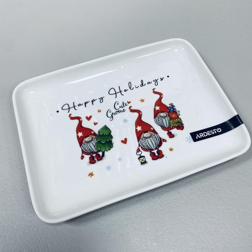 Блюдо порцелянове Ardesto Gnomes AR3064 19,5х14,6х2,1 см (2381685086)