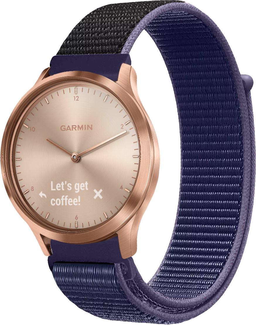 Ремешок нейлоновый Sport Loop для Garmin Vivomove HR Midnight Blue (26875-4D)