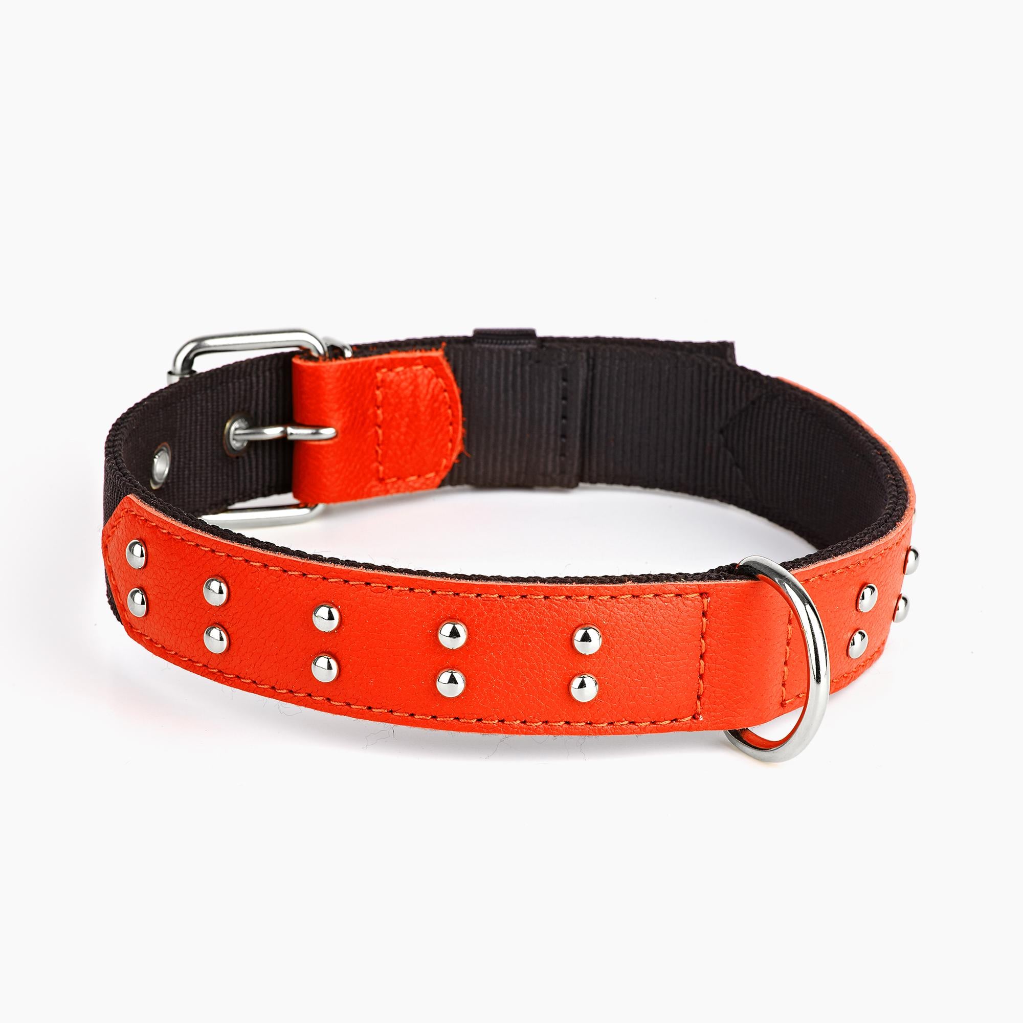 Ошейник KareLine и натуральной кожи с заклепками 45 мм 510-640 мм (6628/11)