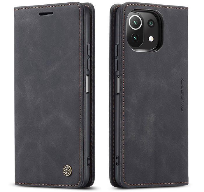 Чехол книжка с магнитом CaseMe для Xiaomi Mi 11 Lite 5G Black (24812-2B) Чехол книжка с магнитом CaseMe для Xiaomi Mi 11 Lite 5G Black (24812-2B)