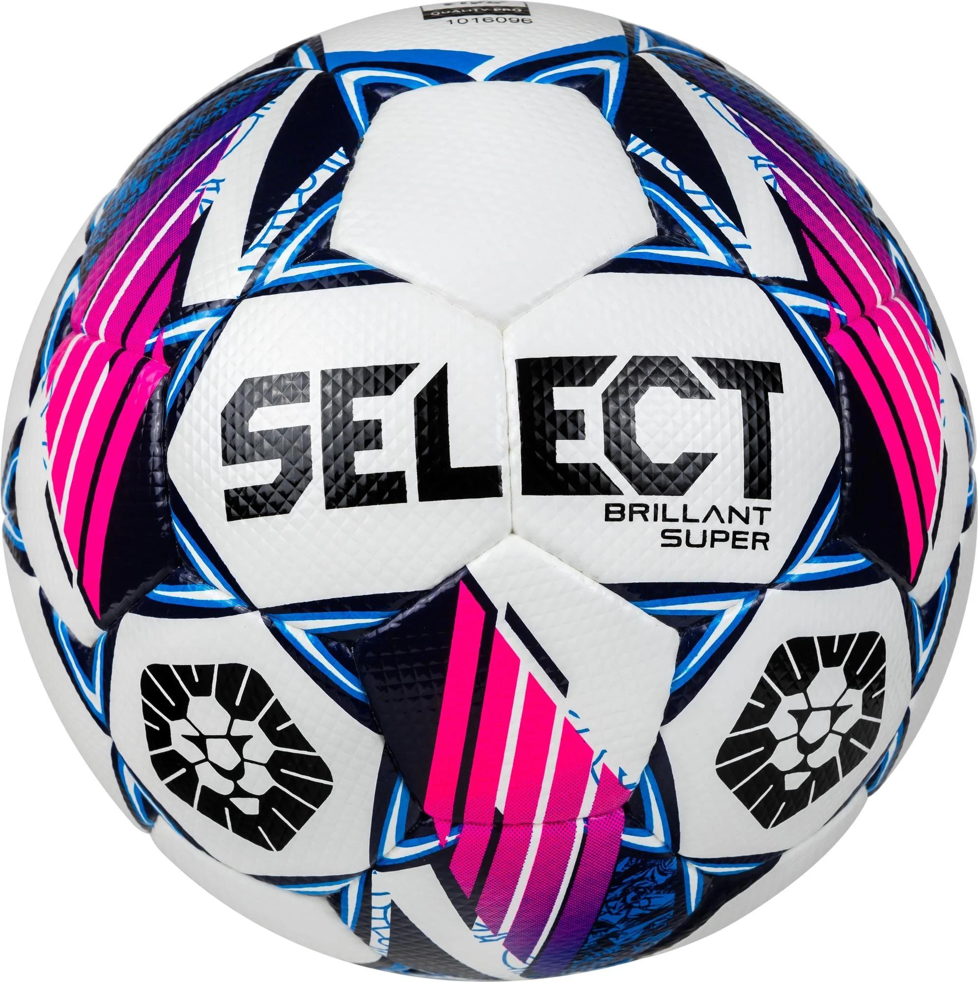 Мяч футбольный Select BRILLANT SUPER FIFA PFL v24 Уни р. 5 Белый/Синий (361596-526)