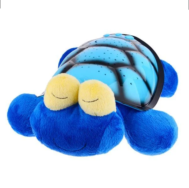Нічник-проектор UKC Зоряна морська черепашка Snail Twilight з USB-кабелем Blue