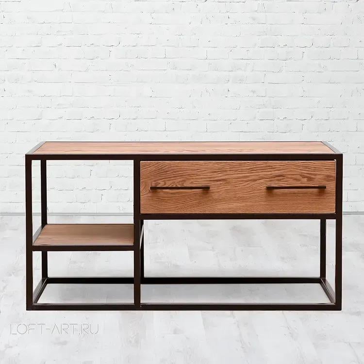 Кофейный столик EcoLoft Лофт IN-2564 Коричневый (26354634)