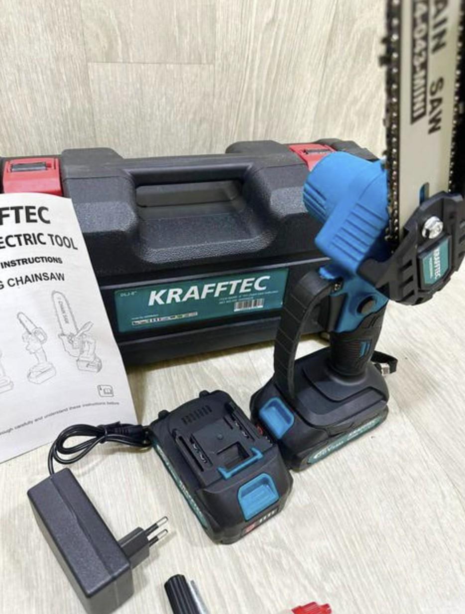 Пила акумуляторна Krafftec 36V 4 Ah 1000 Вт 2 х АКБ (30477274) - фото 6 Пила акумуляторна Krafftec 36V 4 Ah 1000 Вт 2 х АКБ (30477274) - фото 6