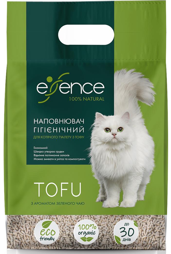 Наполнитель для кошачьего туалета Essence Зеленый чай тофу 1,5 мм 6 л (4820261920062) - фото 2 Наполнитель для кошачьего туалета Essence Зеленый чай тофу 1,5 мм 6 л (4820261920062) - фото 2