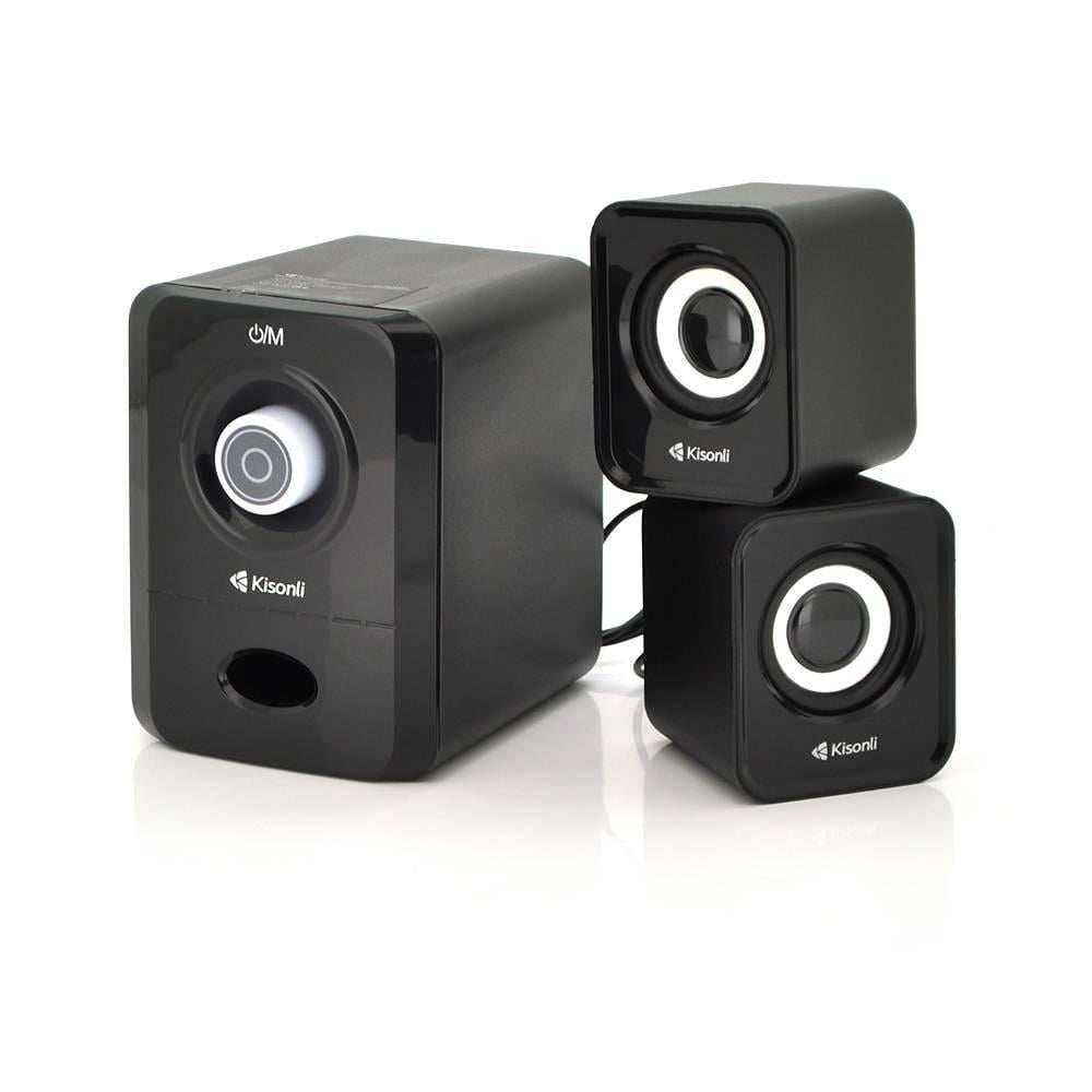 Колонки для ПК і ноутбука Kisonli U-2900BT USB/3,5 мм 5W + 2х3W 20Hz- 20KHz з сабвуфером bluetooth Black (38080)